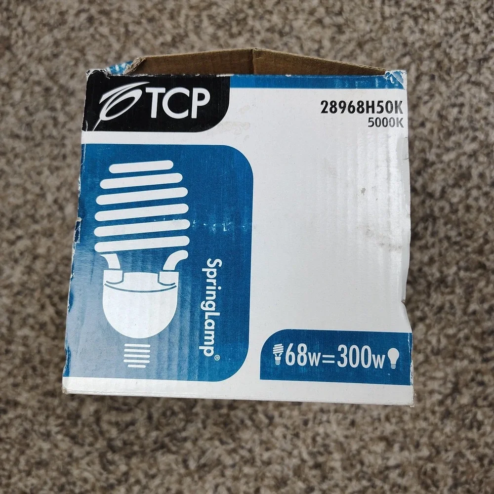 TCP 28968 SpringLamp CFL Light Bulb 68 Watt 4200 Lumens 5000 K 10,000 Hours